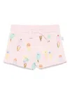 Stella Mccartney Printed Shorts In Pink