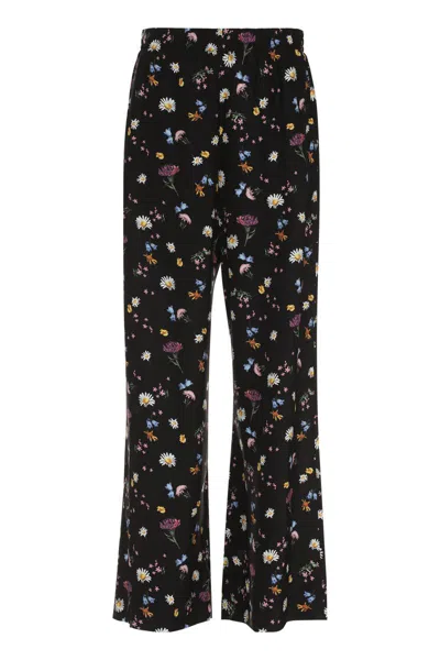 STELLA MCCARTNEY STELLA MCCARTNEY PRINTED SILK PANTS