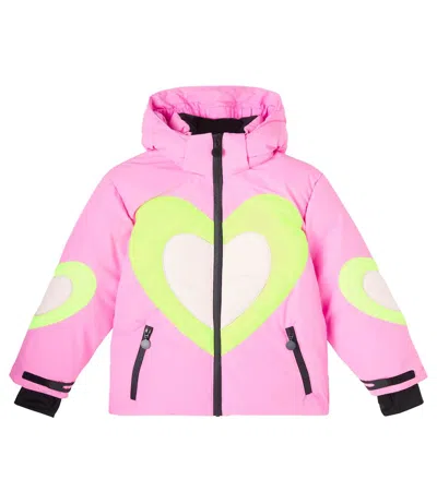 Stella Mccartney Kids' Printed Ski Jacket In Pink