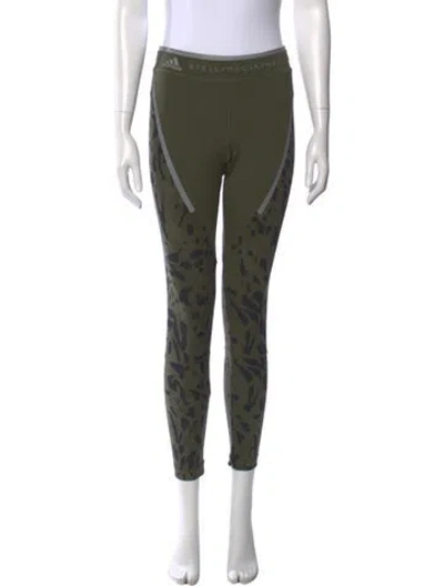 Pre-owned Stella Mccartney Printed Skinny Leg Pants In Green