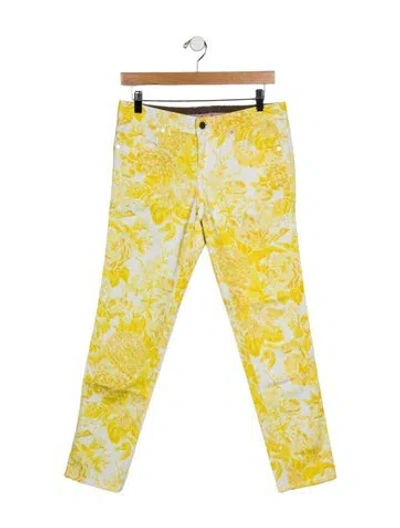 Pre-owned Stella Mccartney Printed Skinny Leg Pants In Multi