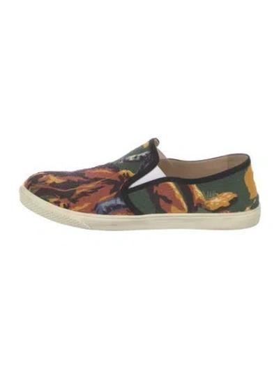 Pre-owned Stella Mccartney Printed Sneakers In Green
