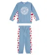 Stella Mccartney Printed Sweatshirt And Sweatpants Set In Blue