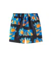 Stella Mccartney Printed Swim Trunks In Black/colourful
