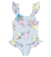 Stella Mccartney Printed Swimsuit In Blue