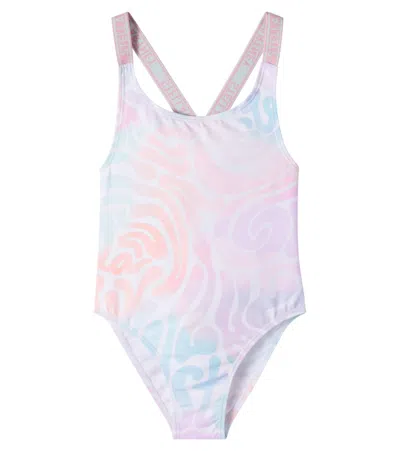 Stella Mccartney Kids' Printed Swimsuit In Multi