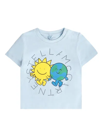 Stella Mccartney Babies' Printed T-shirt In Blue