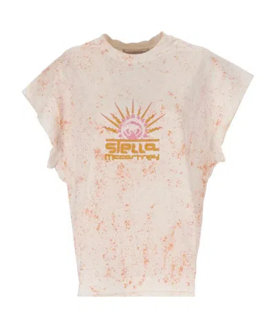 Stella Mccartney Printed T-shirt In Nude