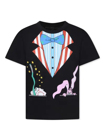 Stella Mccartney Kids' Print T-shirt In Black