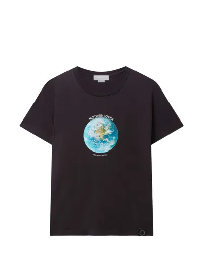 Stella Mccartney Printed T-shirt In Black