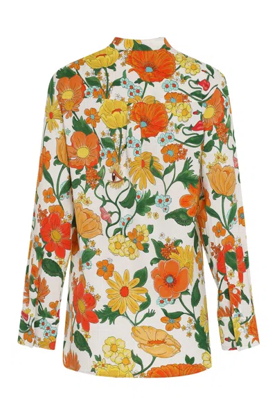 Stella Mccartney Printed Viscose Shirt In Multi
