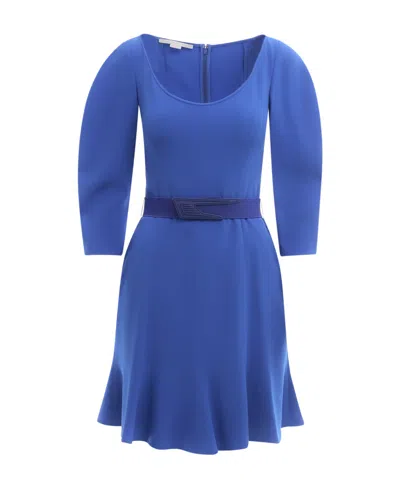 STELLA MCCARTNEY STELLA MCCARTNEY BELT FLARED MINI DRESS