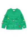 Stella Mccartney Pompom-detail Sweater In Green