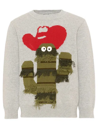 Stella Mccartney Kids' Pullover Cactus In Gray