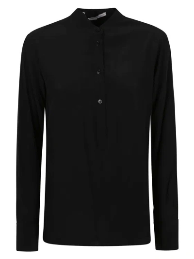 Stella Mccartney Pure Silk Shirt In Black