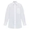Stella Mccartney Pure White Cotton Poplin Oversize Shirt In White