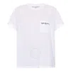 Stella Mccartney Pure White Cotton Stella Logo T-shirt In White