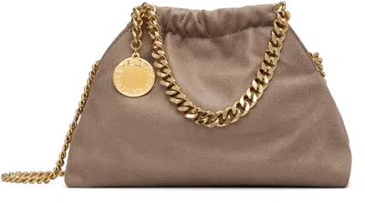 Stella Mccartney Purple Falabella Mini Drawstring Bag In Green