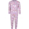 Stella Mccartney Purple Set For Girl With Rainbow Logo In Violet