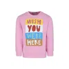 Stella Mccartney Text-print Sweatshirt In Pink
