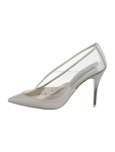 Pre-owned Stella Mccartney Pvc Pumps In Clear/white