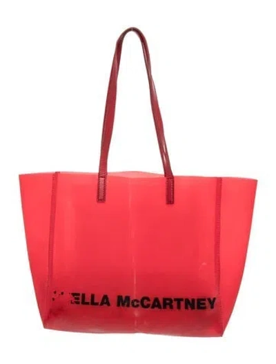 Pre-owned Stella Mccartney Pvc Tote In Red