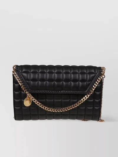 Stella Mccartney Quilted Eco Alter Mat Crossbody Chain Strap In Black