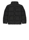 Stella Mccartney Quilted Padded Jacket With Logo In Black