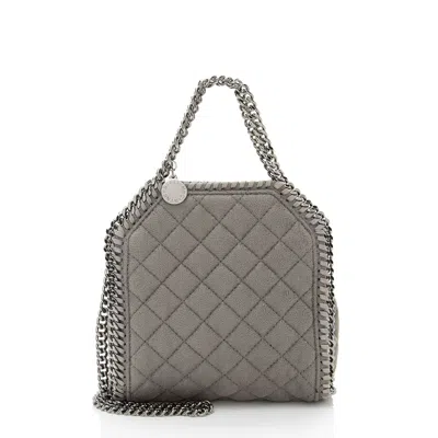 Stella Mccartney Quilted Shaggy Deer Falabella Tiny Tote