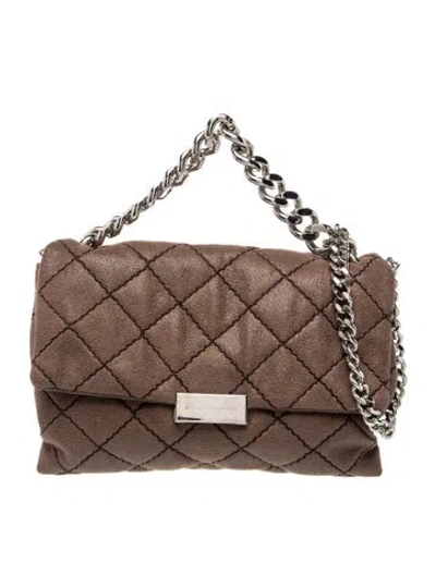 Pre-owned Stella Mccartney Quilted Shoulder Bag In Brown