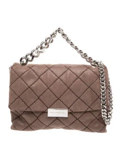 Pre-owned Stella Mccartney Quilted Top Handle Bag In Brown