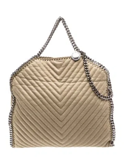 Pre-owned Stella Mccartney Quilted Top Handle Bag In Gold