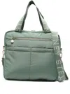 Stella Mccartney Quilted Top-handle Bag In Green