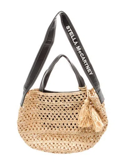 Pre-owned Stella Mccartney Raffia Tote In Neutrals