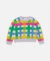 Stella Mccartney Rainbow Check Knitted Cardigan In Multicolour
