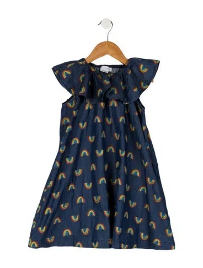 Pre-owned Stella Mccartney Babies' Rainbow Denim Dress In Blue