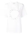Stella Mccartney T-shirt Mit Strass-logo In White