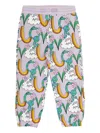 Stella Mccartney Rainbow-print Drawstring Trousers In Purple