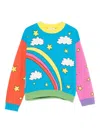 Stella Mccartney Rainbow-print Sweater In Blue