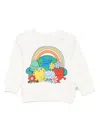 Stella Mccartney Rainbow-print Sweatshirt In White