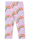 Stella Mccartney Rainbow-print Trousers In Purple