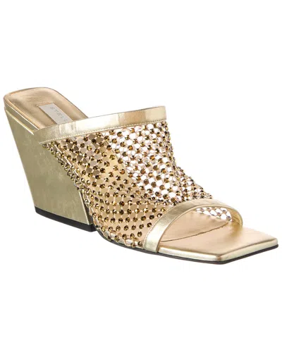 Stella Mccartney Ramadan Mesh Sandal In Gold