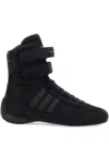 Stella Mccartney Rasant High-top Canvas Sneakers In Black