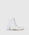 Stella Mccartney Rasant Fringe High-top Sneakers In White