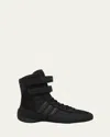 Stella Mccartney Rasant High-top Canvas Sneakers In Black