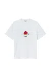 Stella Mccartney Raspberry-print T-shirt In White