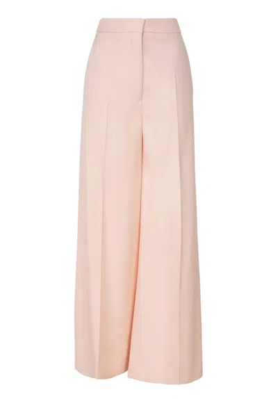 Stella Mccartney Rear-jet Pocketed Wide-leg Trousers In Nude