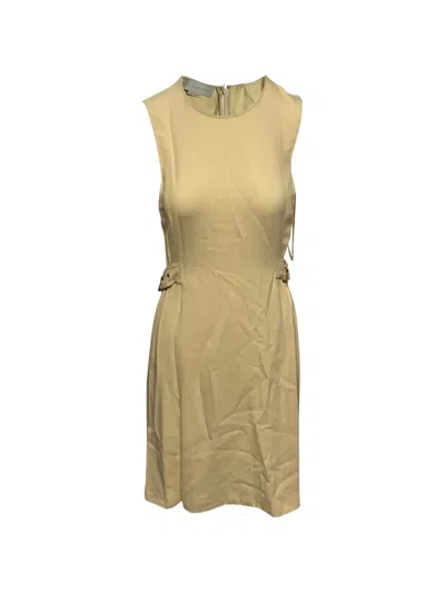 Pre-owned Stella Mccartney Belted Sleeveless Dress In Yellow