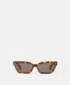 Stella Mccartney Rectangular Cat-eye Sunglasses In Brown