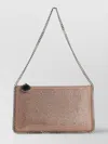 Stella Mccartney Rectangular Shape Metallic Finish Clutch Bag